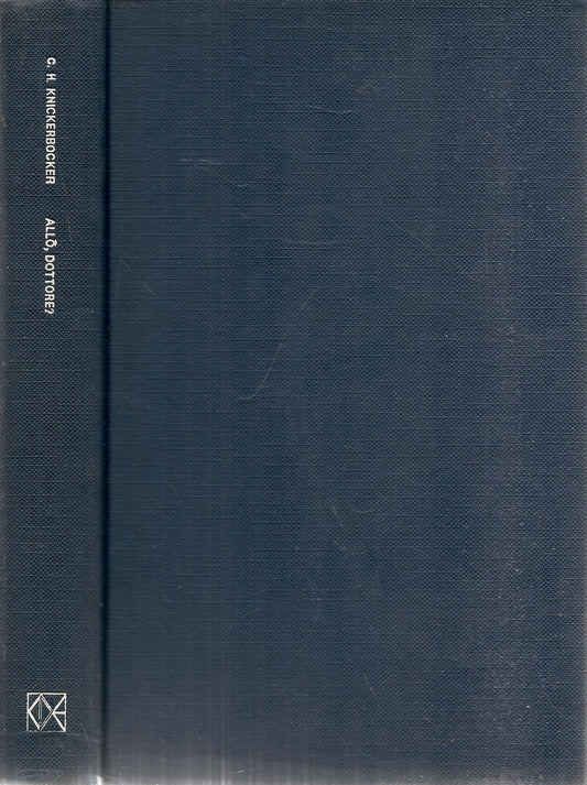 ALLO' DOTTORE? - C.K. KINICKERBOCKNER - ED. CDE 1975
