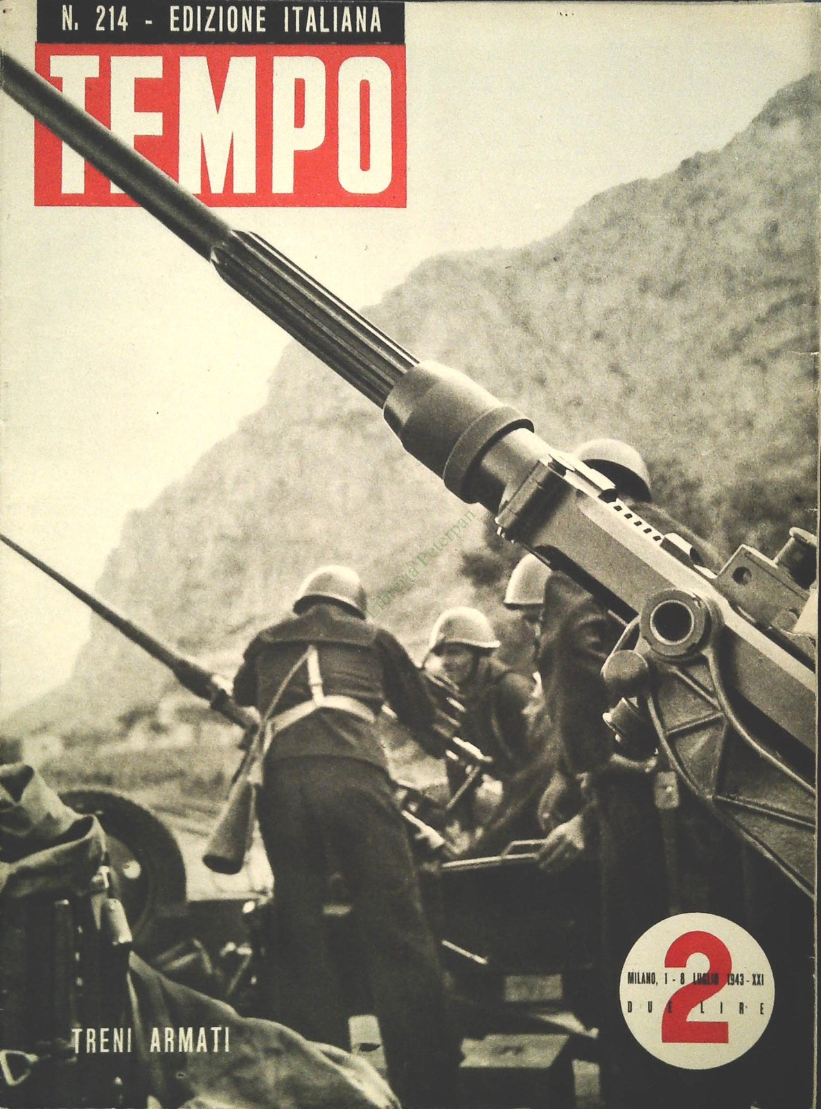 TEMPO N. 214 - LUGLIO 1943- ISMET INEUNU - SOMMERGIBLI - BOMBE SU NAVE OSPEDALE