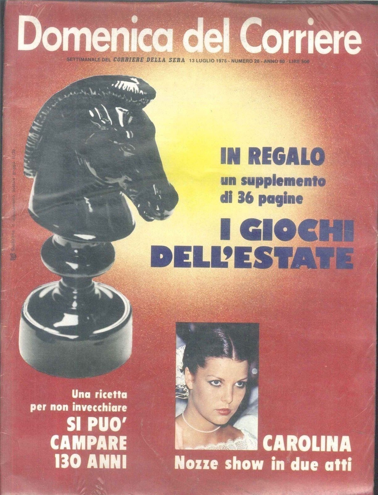 DOMENICA DEL CORRIERE N 28 - 13 LUGLIO 1978