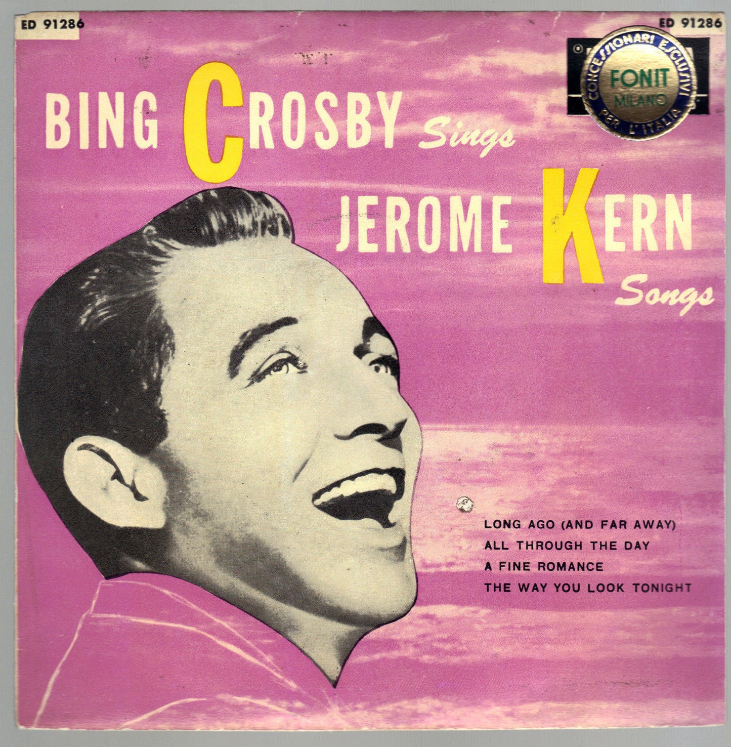 LONG AGO, ALL THROUGH THE DAY - A FINE ROMANCE, .... # BING CROSBY - Jerome Kern