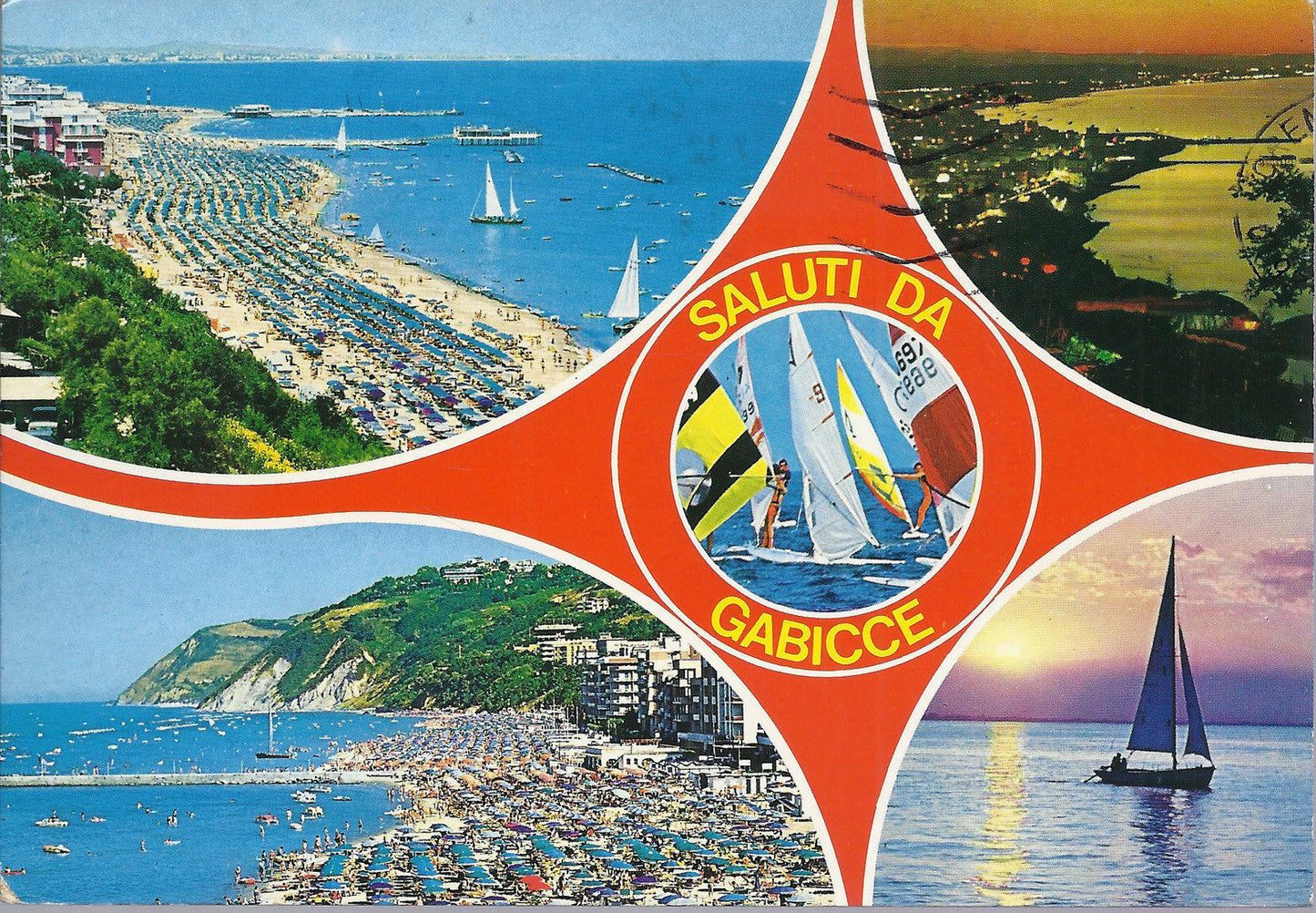 GABICCE - SALUTI - 4 VEDUTE - V 1997 - FG