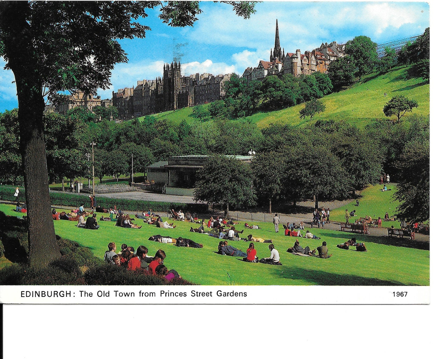 EDIMBURGO - THE OLD TOWN FROM PRINCESS STREET GARDEN - V1992