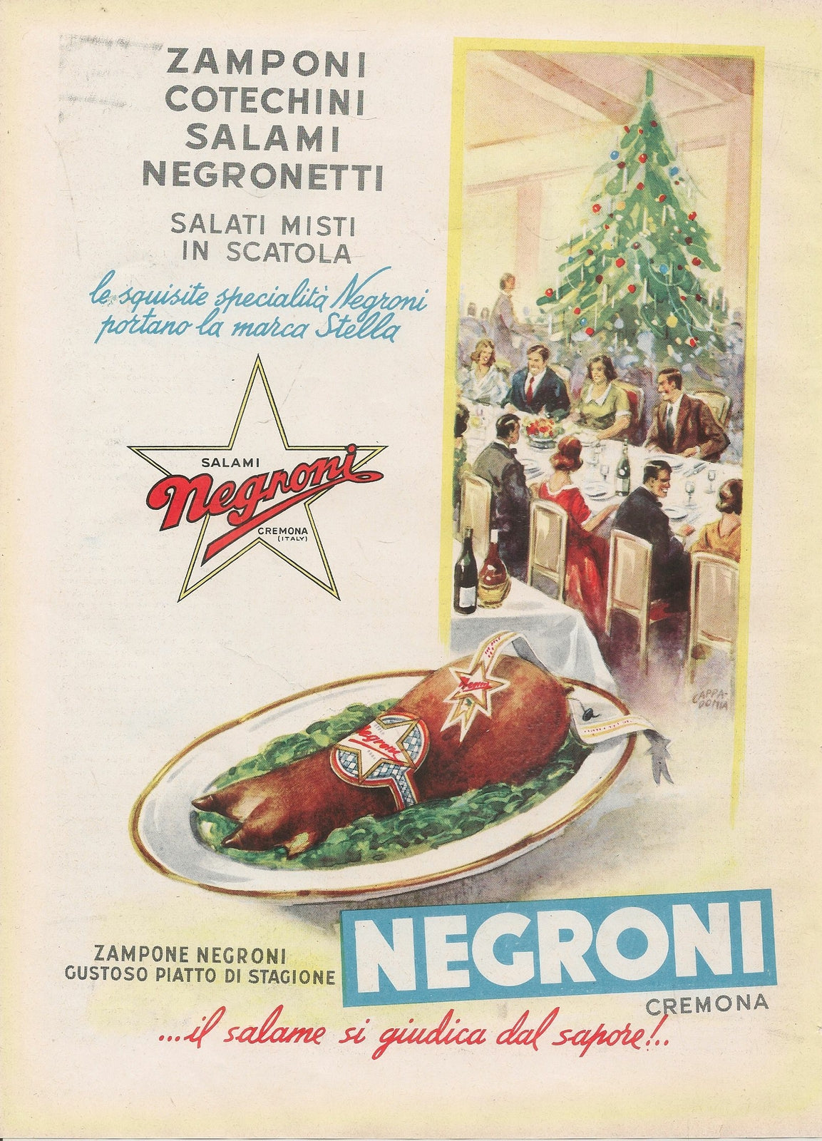 NEGRONI...IL SALAME SI GIUDICA DAL PIACERE - ADVERTISING