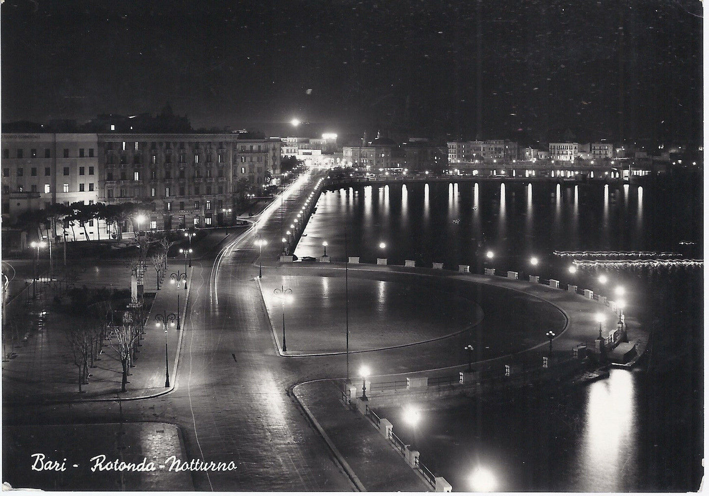 BARI - ROTONDA - NOTTURNO - V 1954 - FG