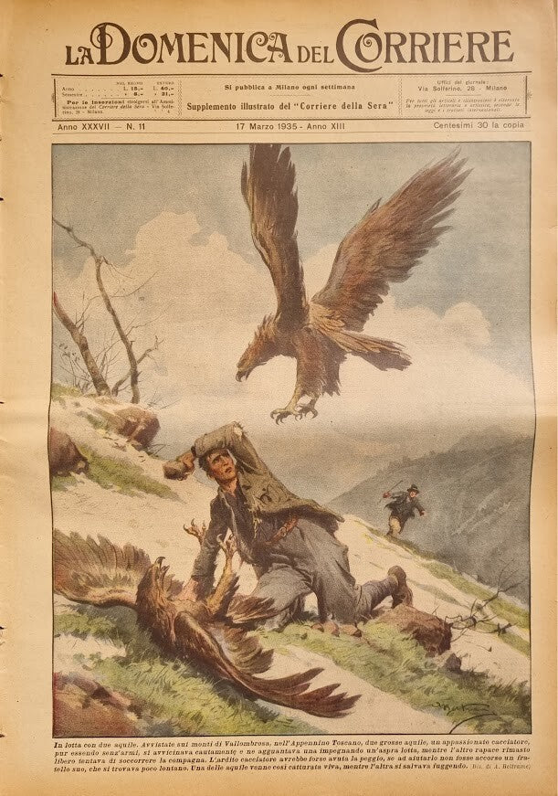 LA DOMENICA DEL CORRIERE 17 MARZO 1935 -ILL. A. BELTRAME