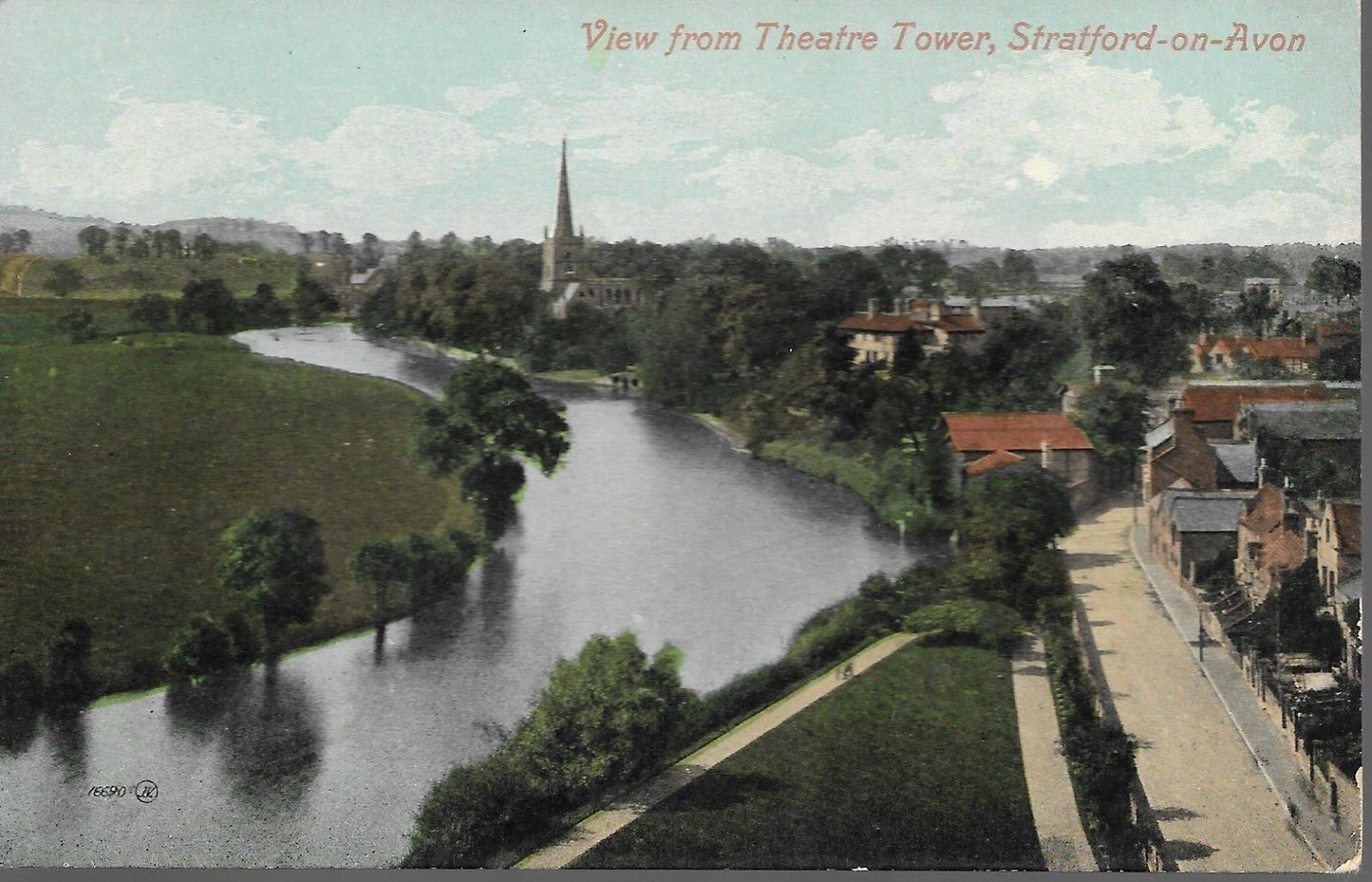 STRATFORD-ON-AVON - VIEW FROM THEATRE TOWER - NV/NT - DORSO