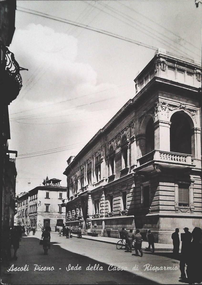 ASCOLI PICENO - SEDE DELLA CASSA DI RISPARMIO - V1955