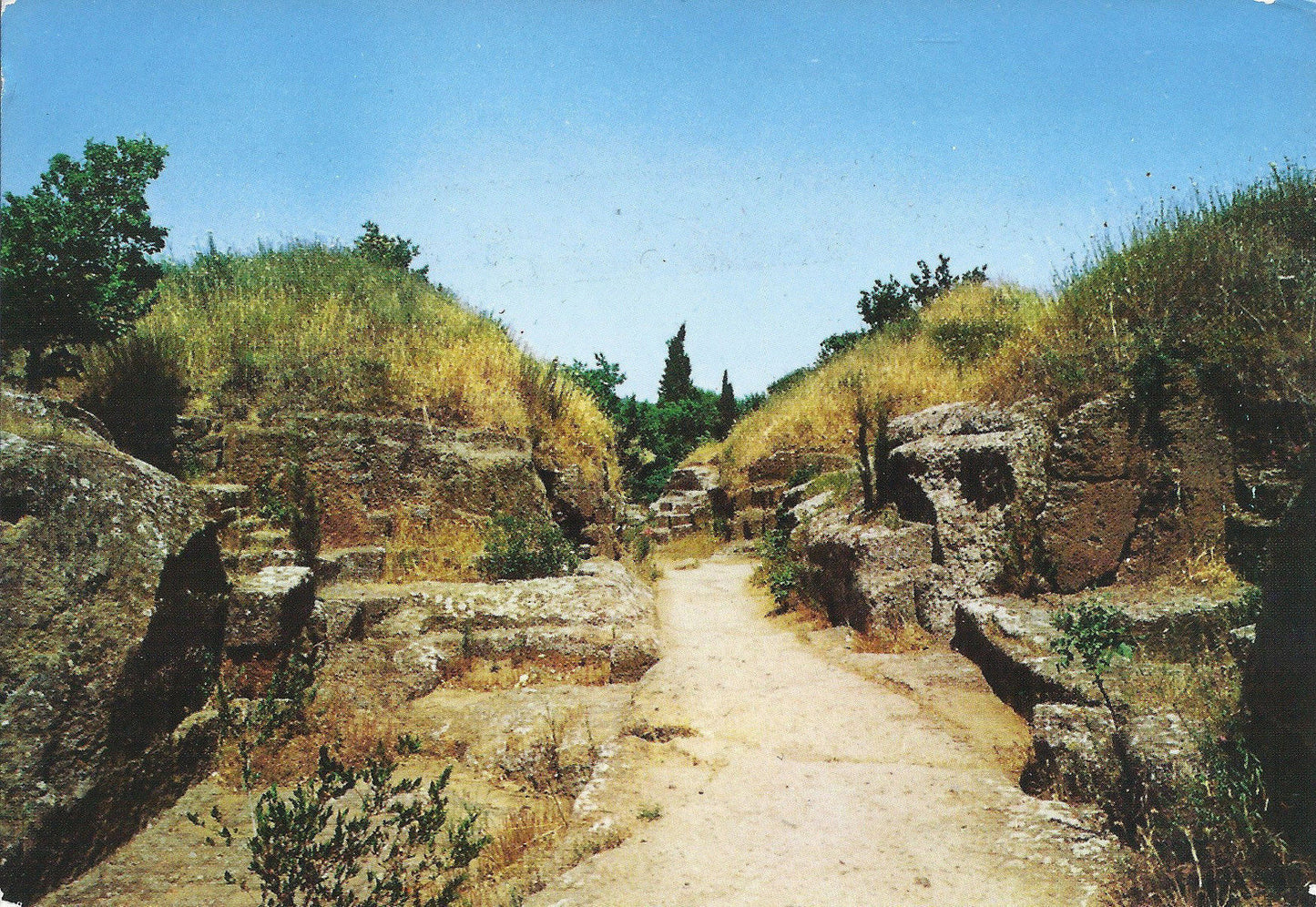 CERVETERI - NECROPOLI ETRUSCA - VEDUTA PARZIALE - VIB1968