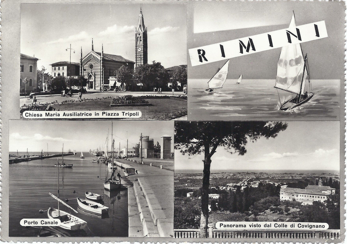 RIMINI - 3 VEDUTE - V 1956 - FG