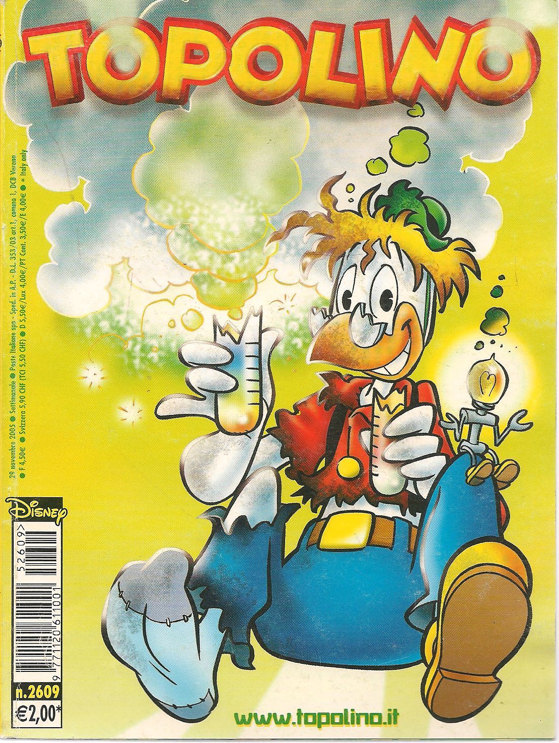 TOPOLINO N. 2609 - 29 NOVEMRE 2005