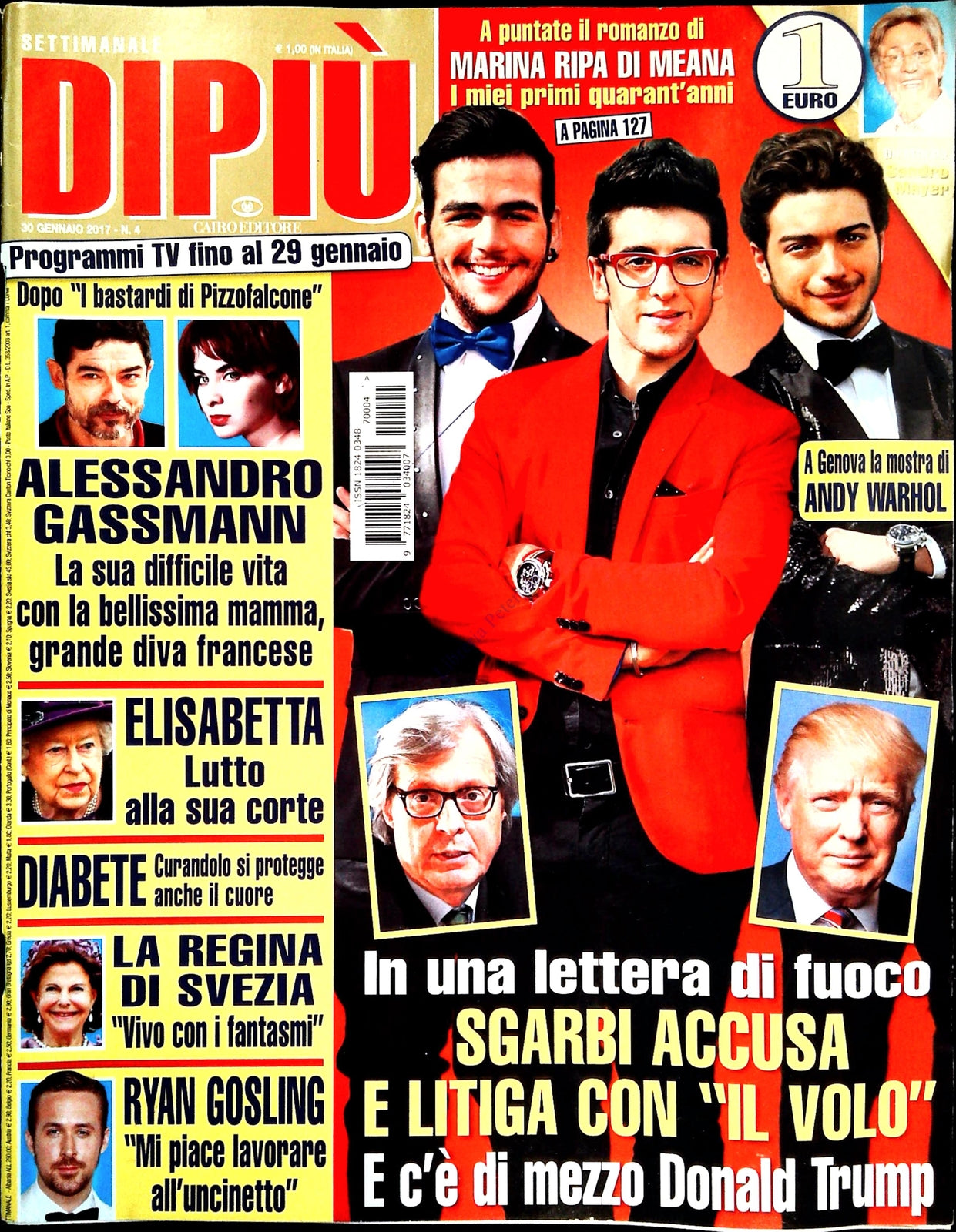 DI PIU' 30 GENNAIO 2017 - SGARBI - ALESSANDRO GASSMAN - RYAN GOSLING