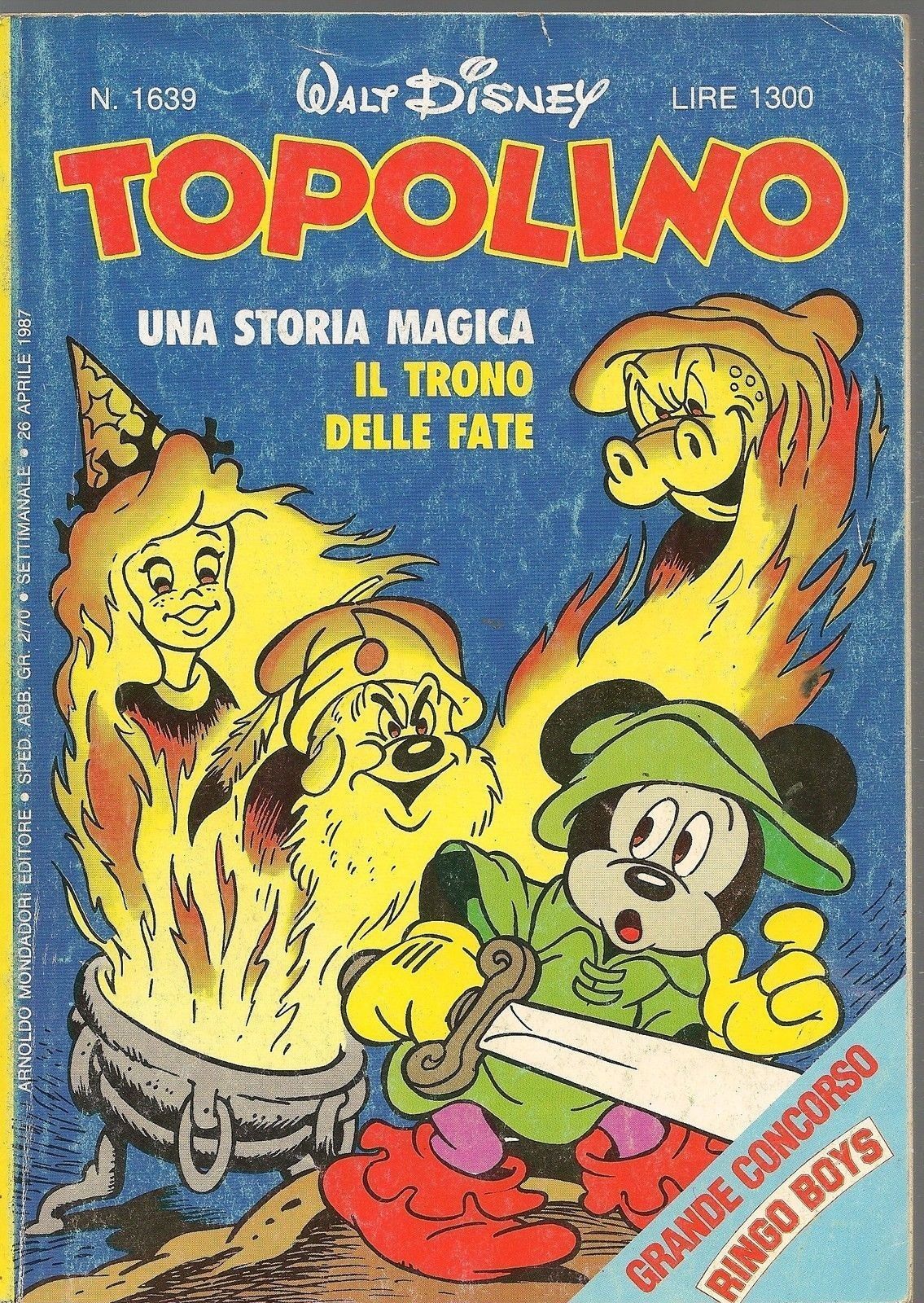 TOPOLINO N° 1639 - 26 APRILE 1987