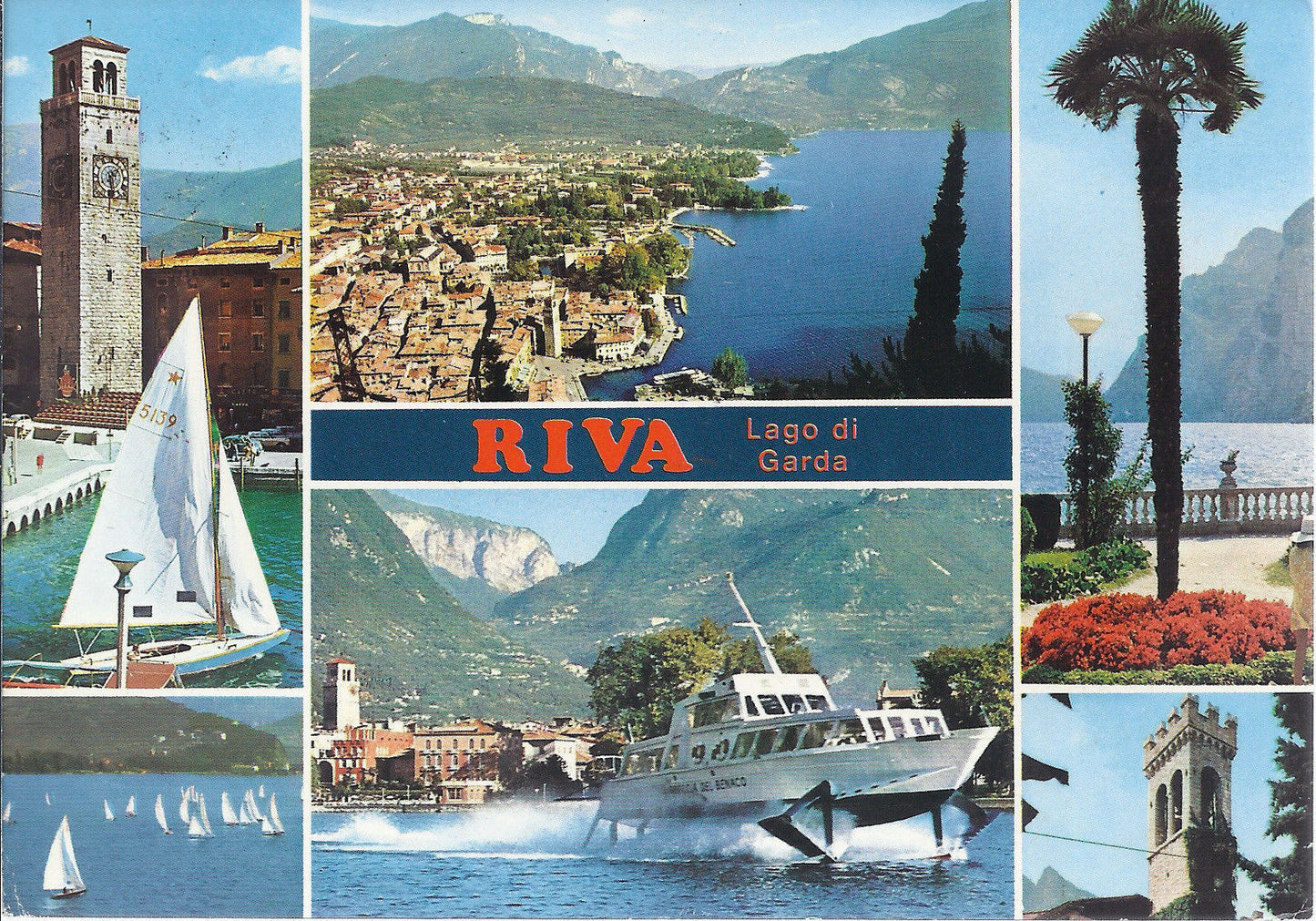 RIVA - LAGO DI GARDA - 5 VEDUTE - V1981