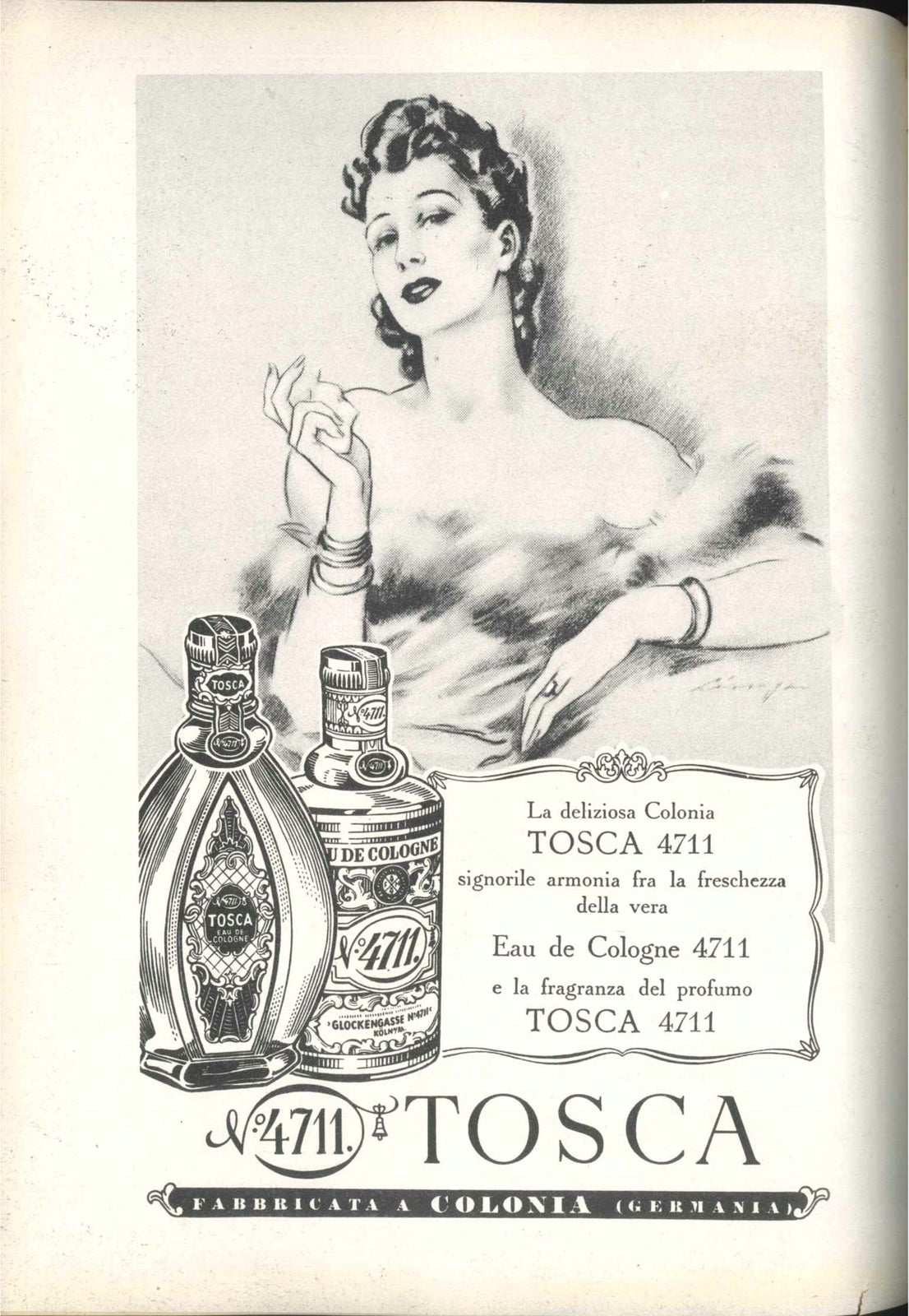 EAU DE COLOGNE TOSCA - ADVERTISING