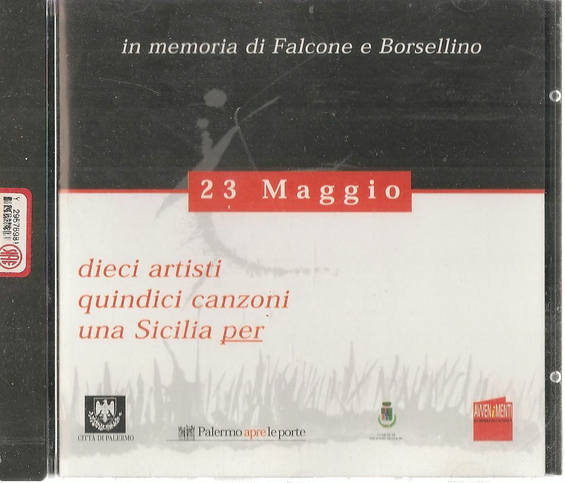 23 MAGGIO. IN MEMORIA DI FALCONE E BORSELLINO. 10 ARTISITI QUINDICI CANZONI - CD
