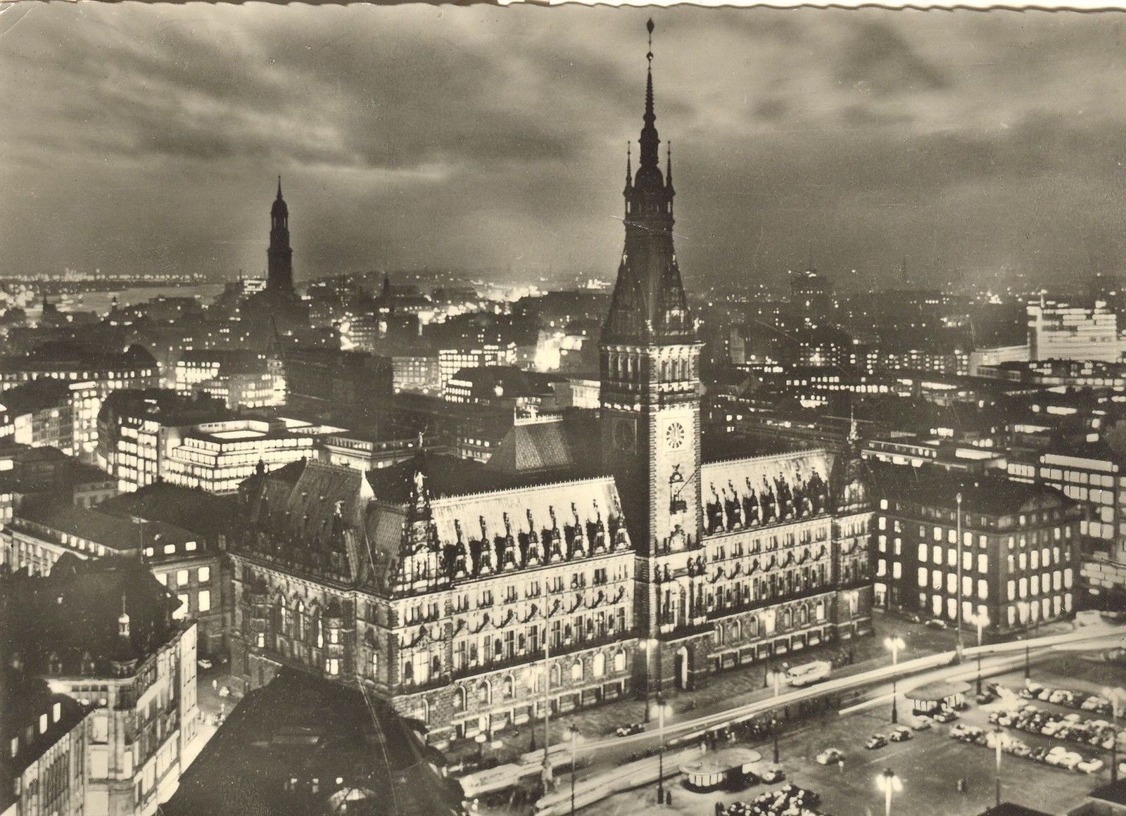 AMBURGO/HAMBURG - RATHAUS - NOTTURNO - NV/NG