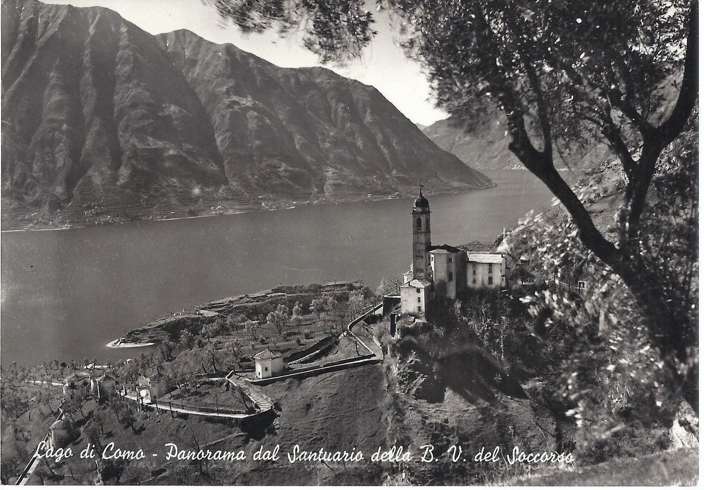 LAGO DI COMO - PANORAMA DAL SANTUARIO DELLA B. V. DEL SOCCOR