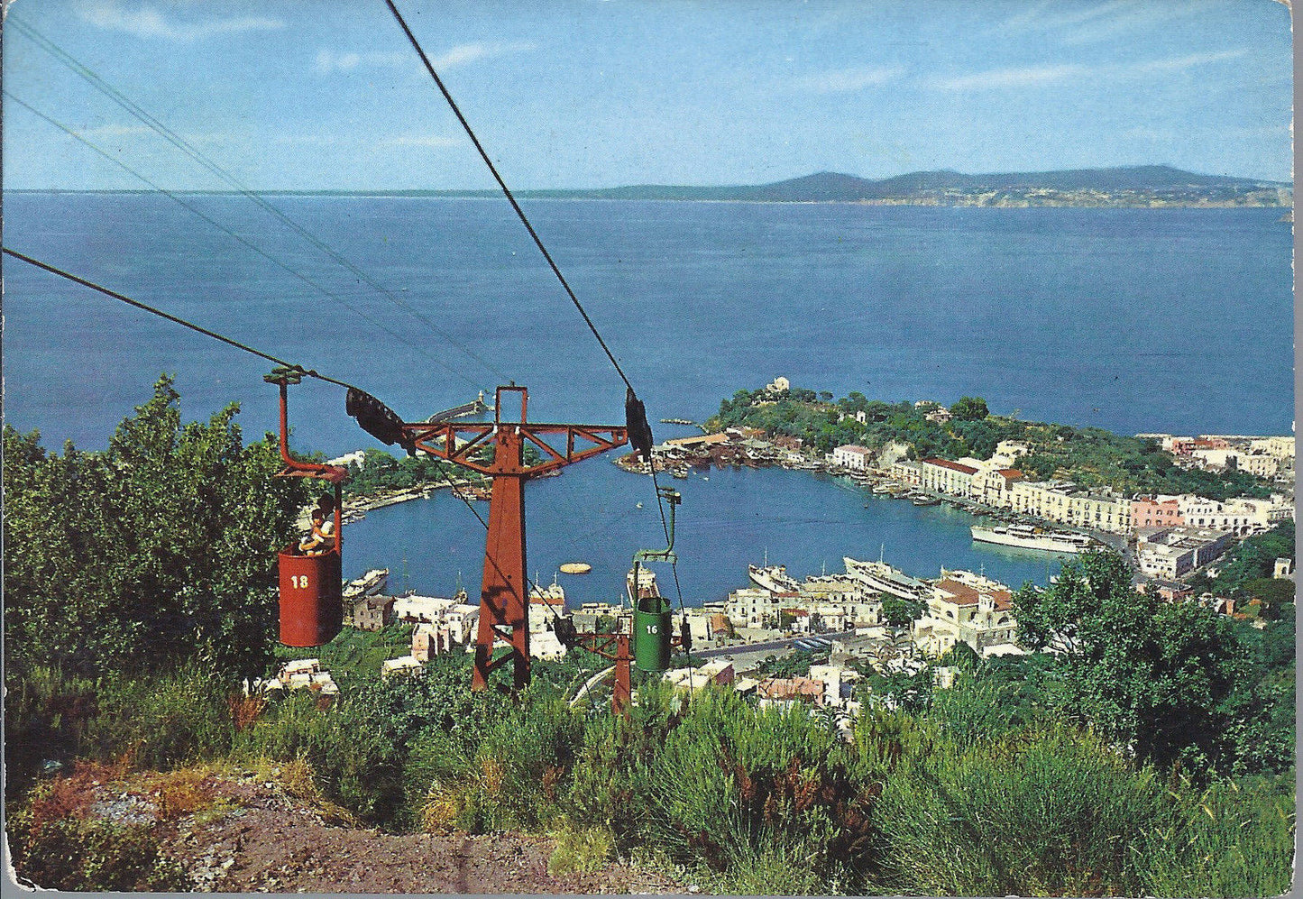 ISCHIA - IL PORTO - FUNIVIA - V1961