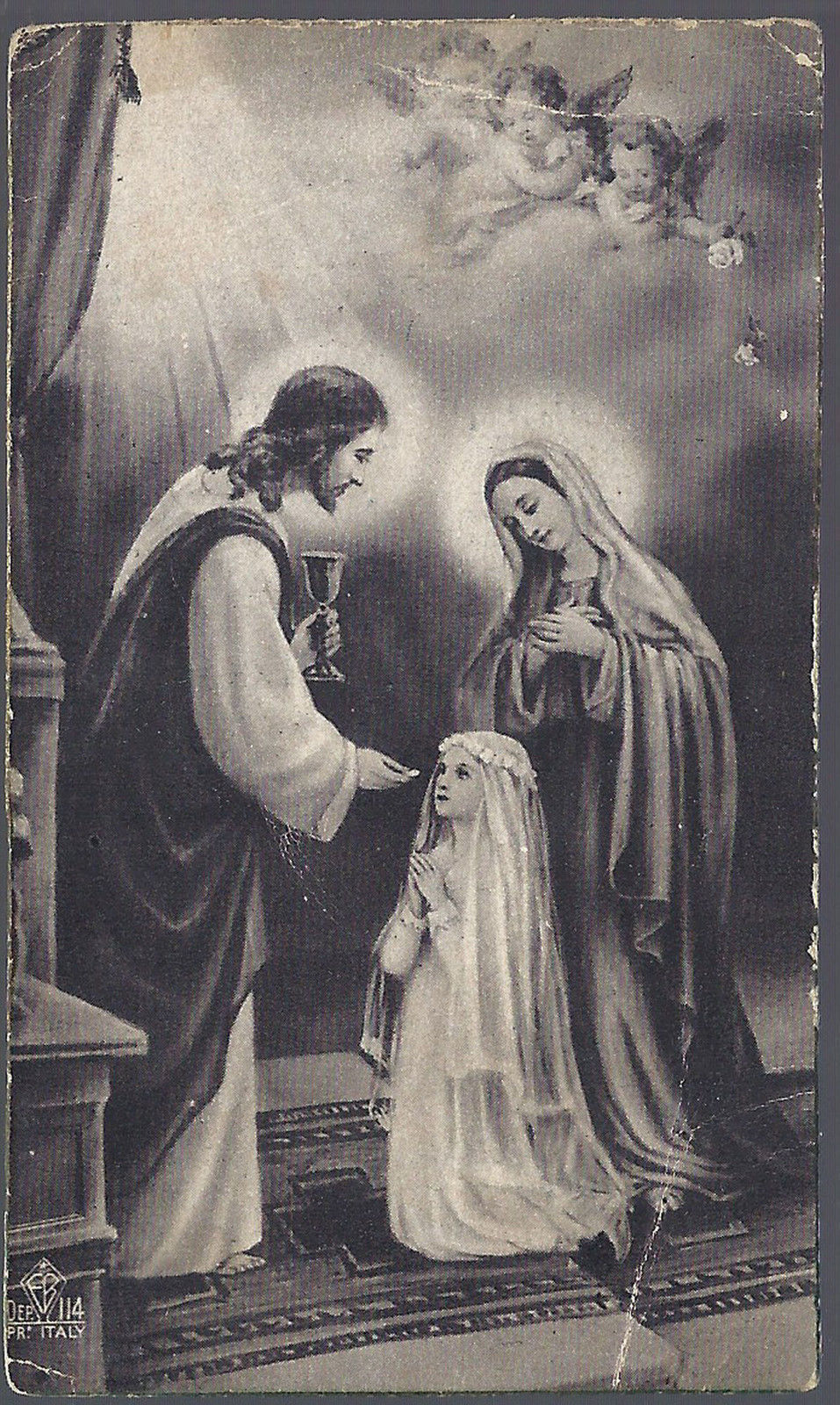 SANTINO - GESU' - PRIMA COMUNIONE - 1932 - AS011-132