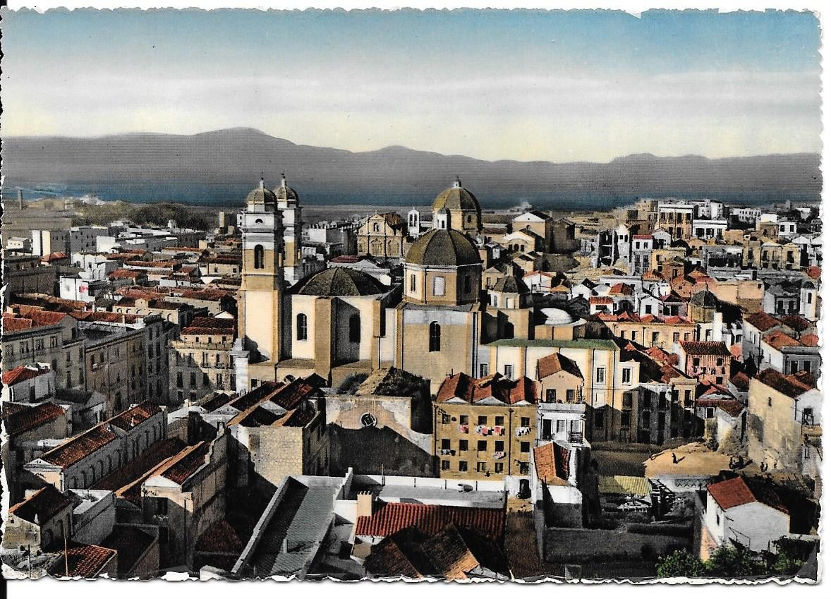 CAGLIARI - PANORAMA - NV - ACQUARELLATA