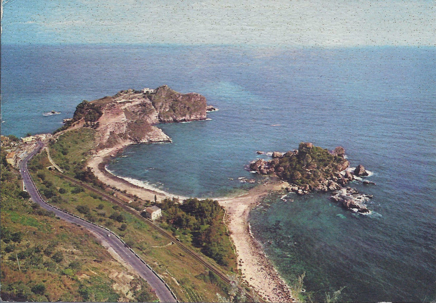 TAORMINA - ISOLA BELLA E CAPO S. ANDREA - V1963 (cartoncino