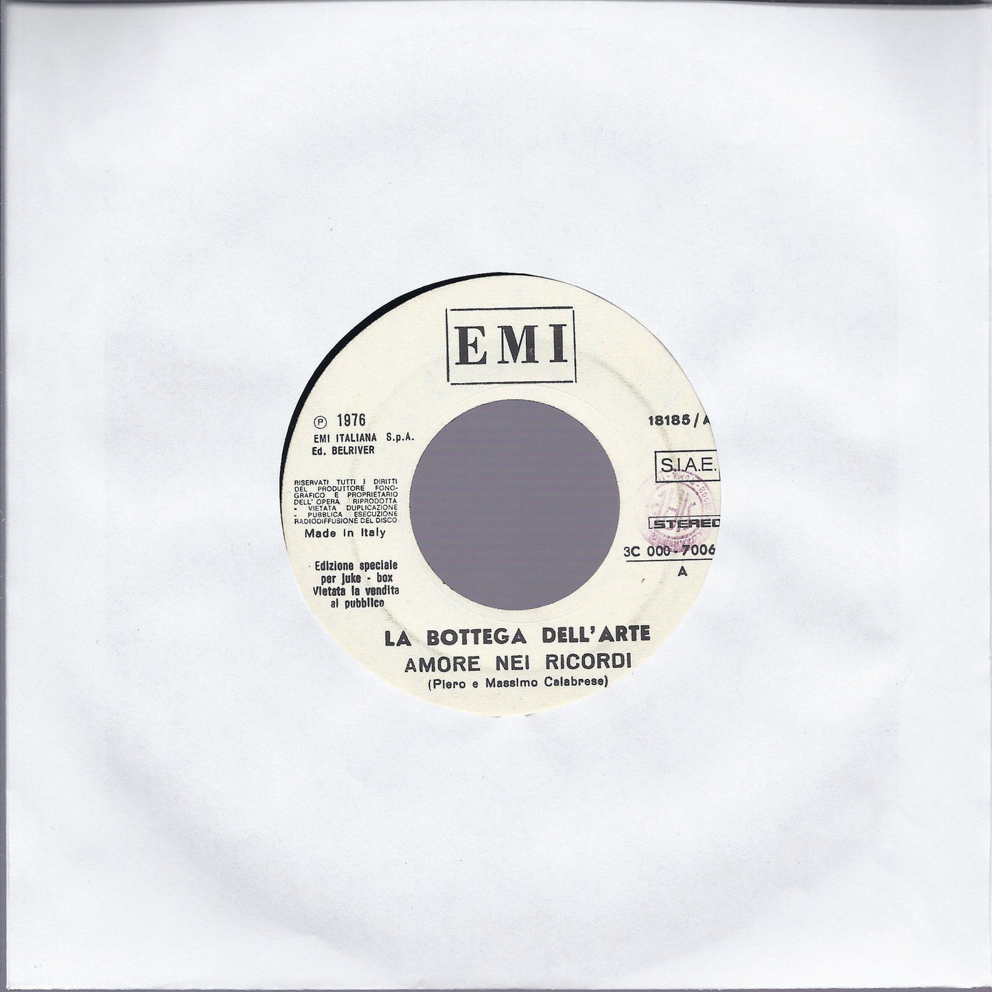 AMORE NEI RICORDI # LA BOTTEGA DELL'ARTE = ALL BY MYSELF # ERIC CARMEN Juke Box