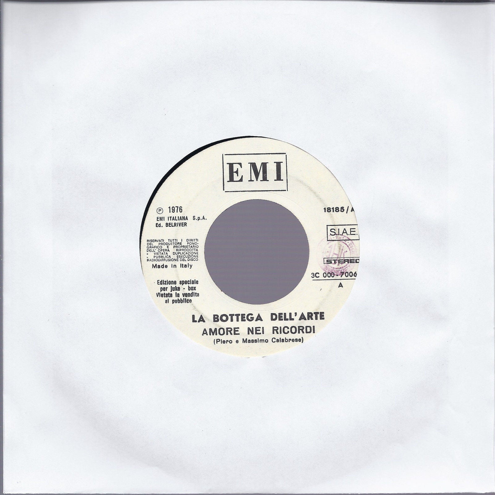 AMORE NEI RICORDI # LA BOTTEGA DELL'ARTE = ALL BY MYSELF # ERIC CARMEN Juke Box