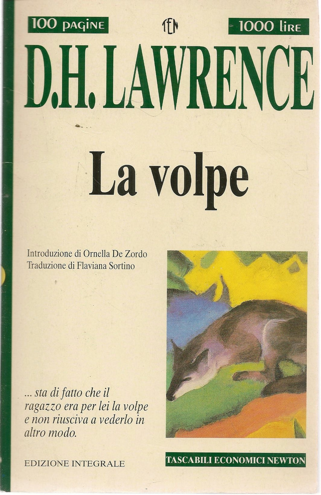 LA VOLPE - D.H. LAWRENCE