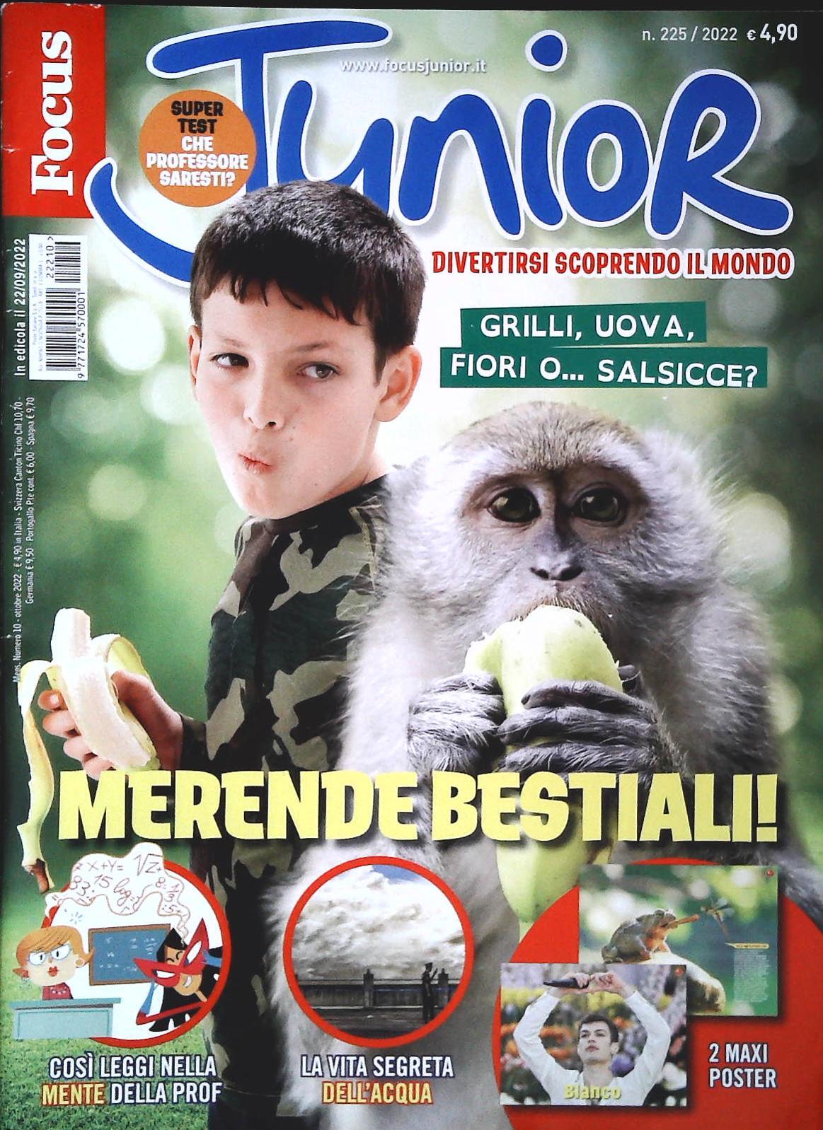 FOCUS JUNIOR N. 225 - MERENDE BESTIALI - OUTLET DEL LIBRO