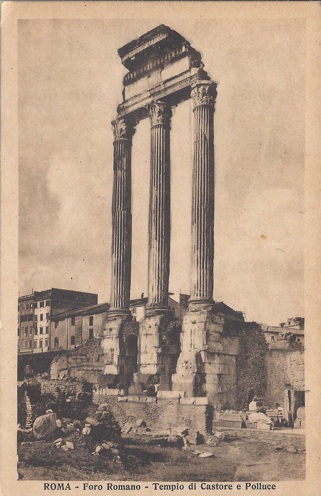 ROMA - FORO ROMANO - TEMPIO DI CASTORE E POLLUCE - NV