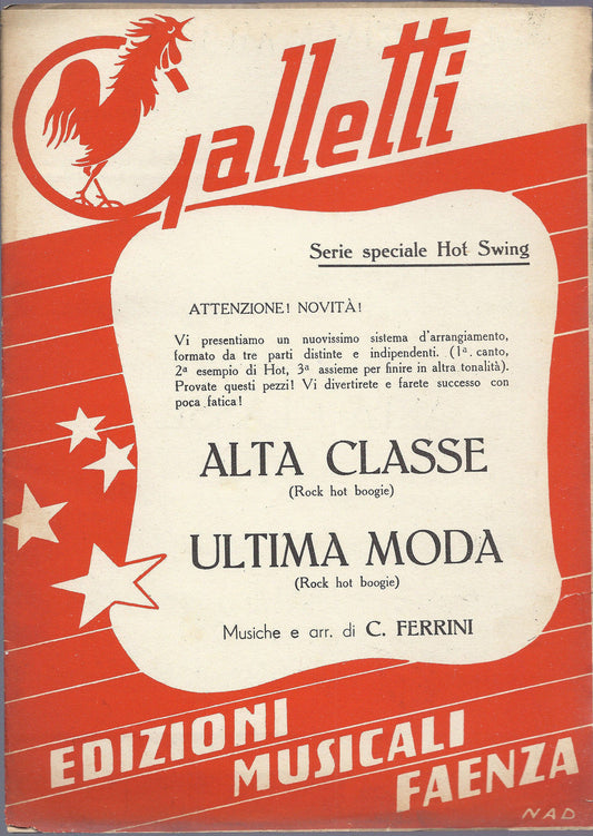 ALTA CLASSE - ULTIMA MODA  C. Ferrini # SPARTITO - Serie Hot Swing - Ed Galletti