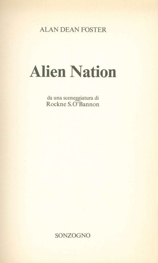 ALIEN NATION - ALAN DEAN FOSTER