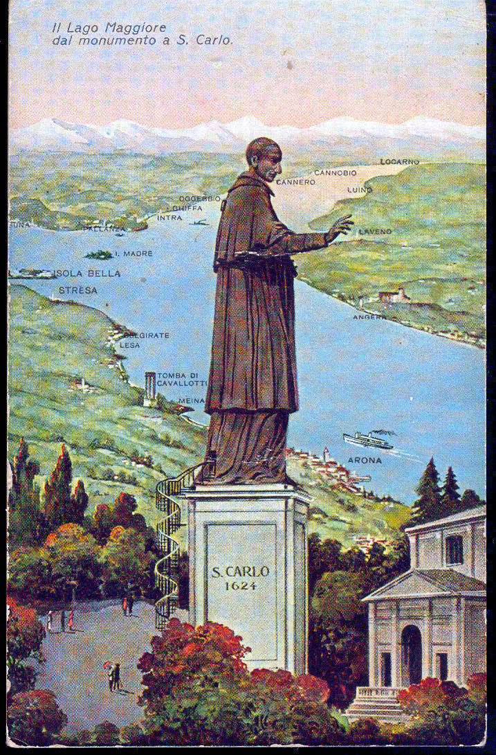 ARONA - IL LAGO MAGGIORE DAL MONUMENTO A S. CARLO - VSD - DI