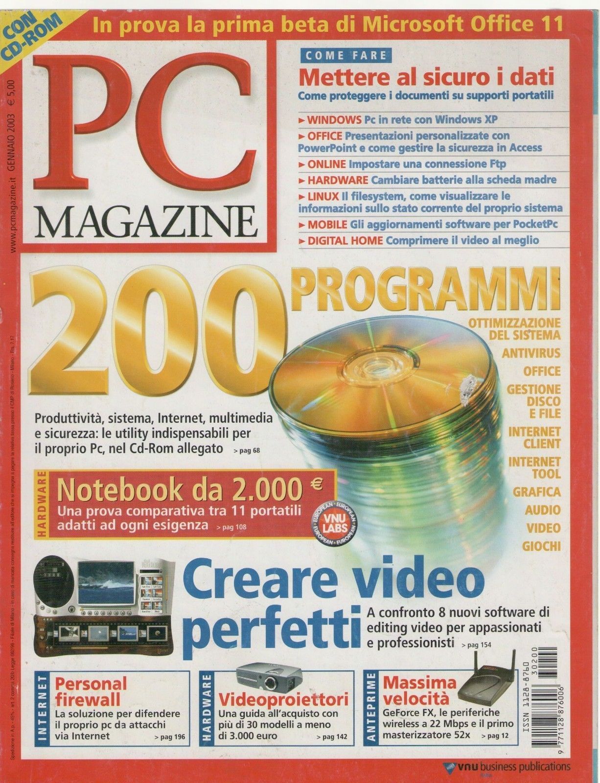 PC MAGAZINE N° 200 GENNAIO 2003 - AA.VV.