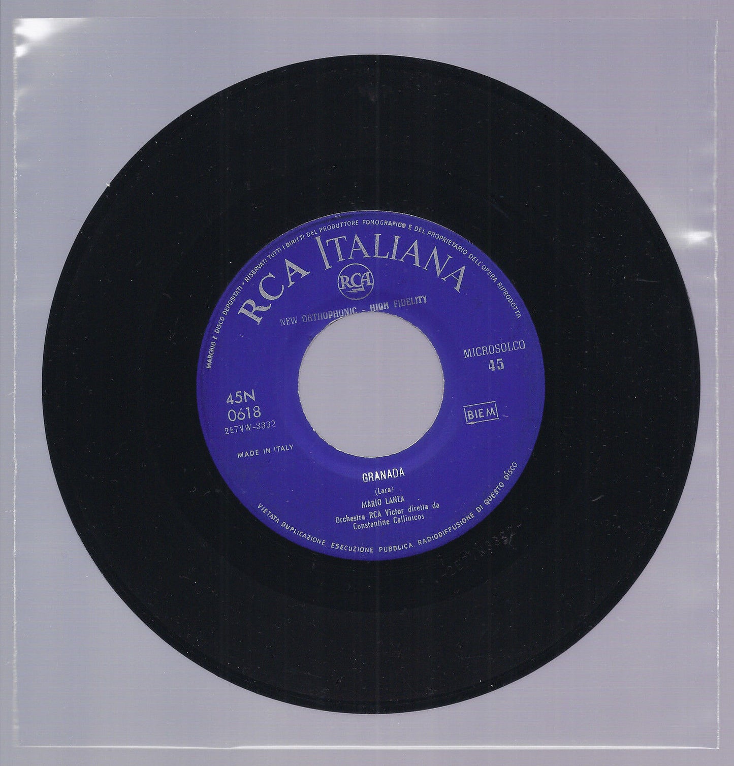 GRANADA - MAMMA MIA CHE VO' SAPE' == MARIO LANZA