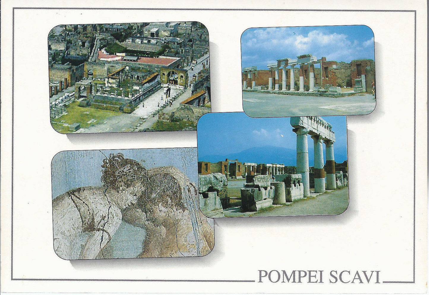 POMPEI SCAVI - 4 VEDUTE - NV