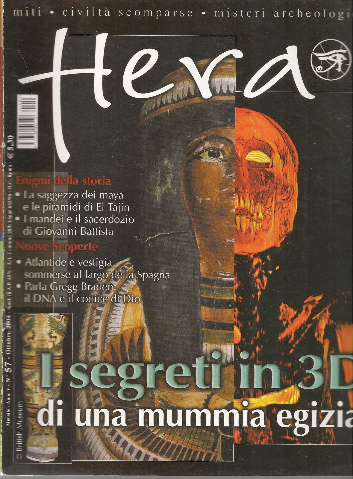 HERA N. 57 OTTONBRE 2004 - I SEGRETI IN 3D DI UNA MUMMIA EGIZIA