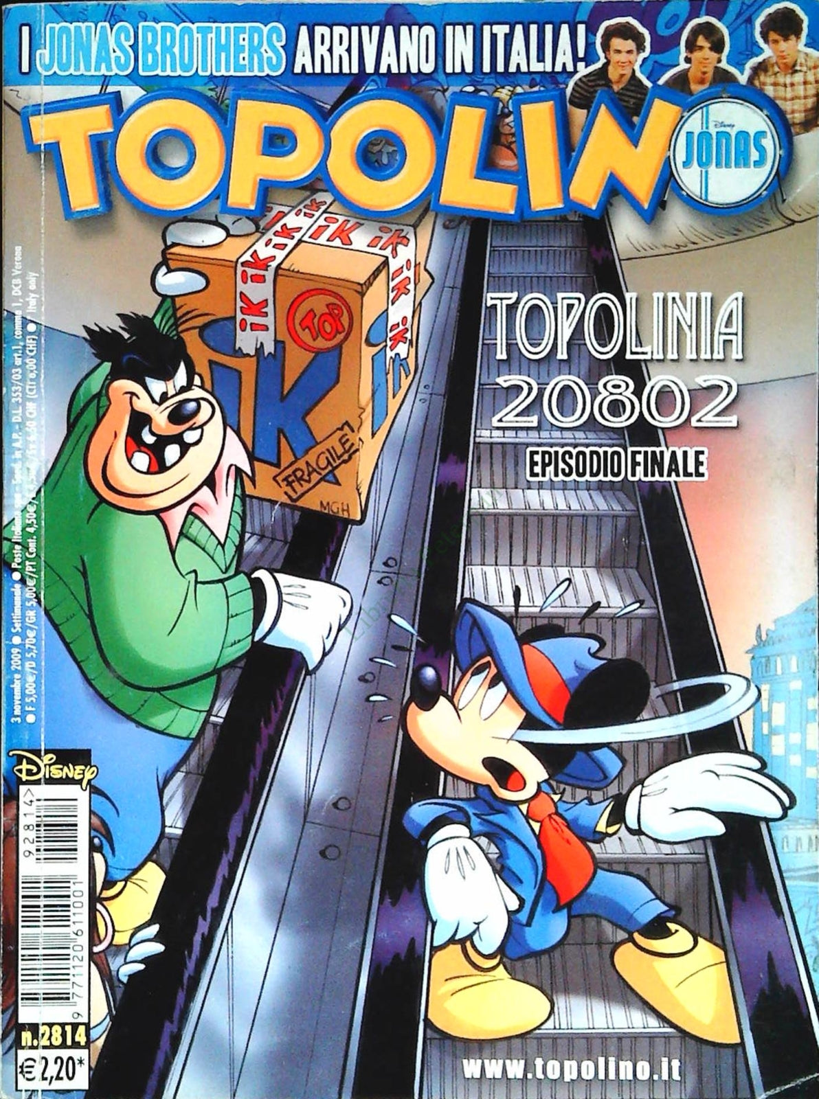TOPOLINO N. 2814 - 3 NOVEMBRE 2009