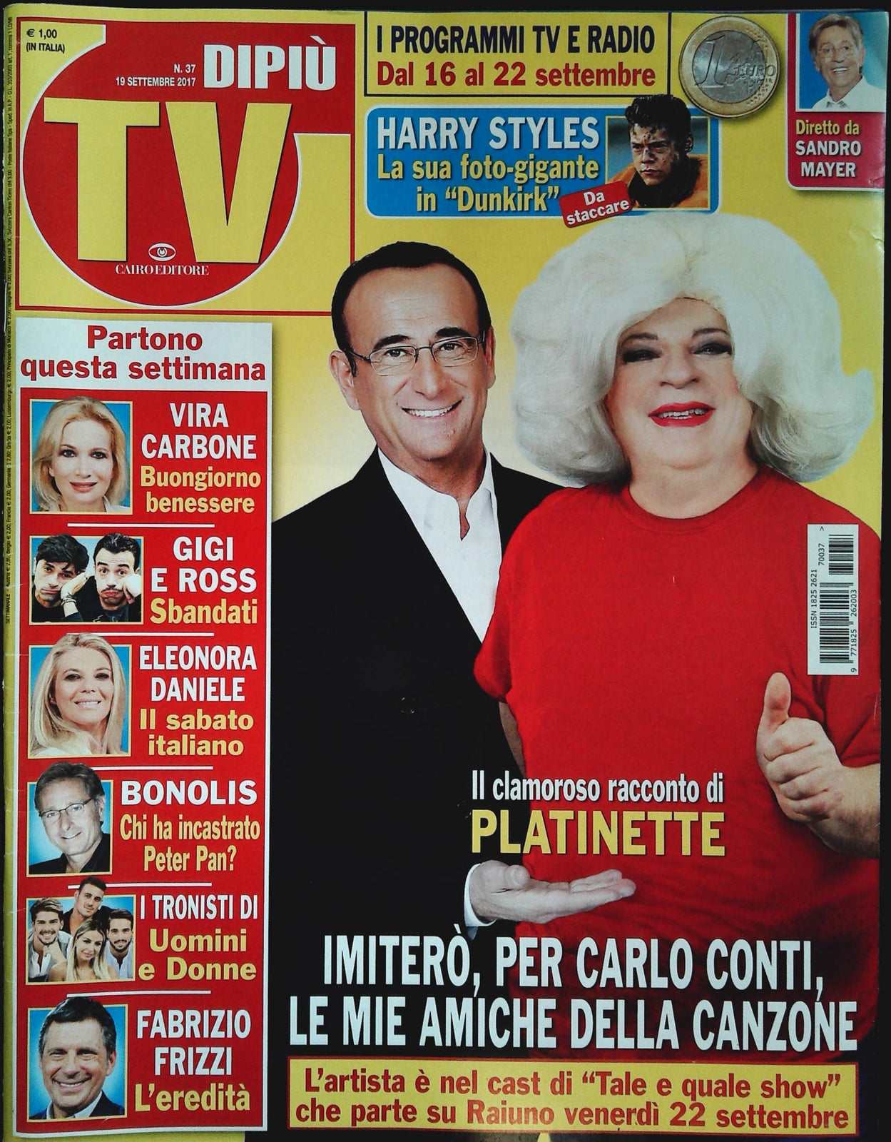 DI PIU' TV 19 SETTEMBRE 2017 - PLATINETTE - HARRY STYLES