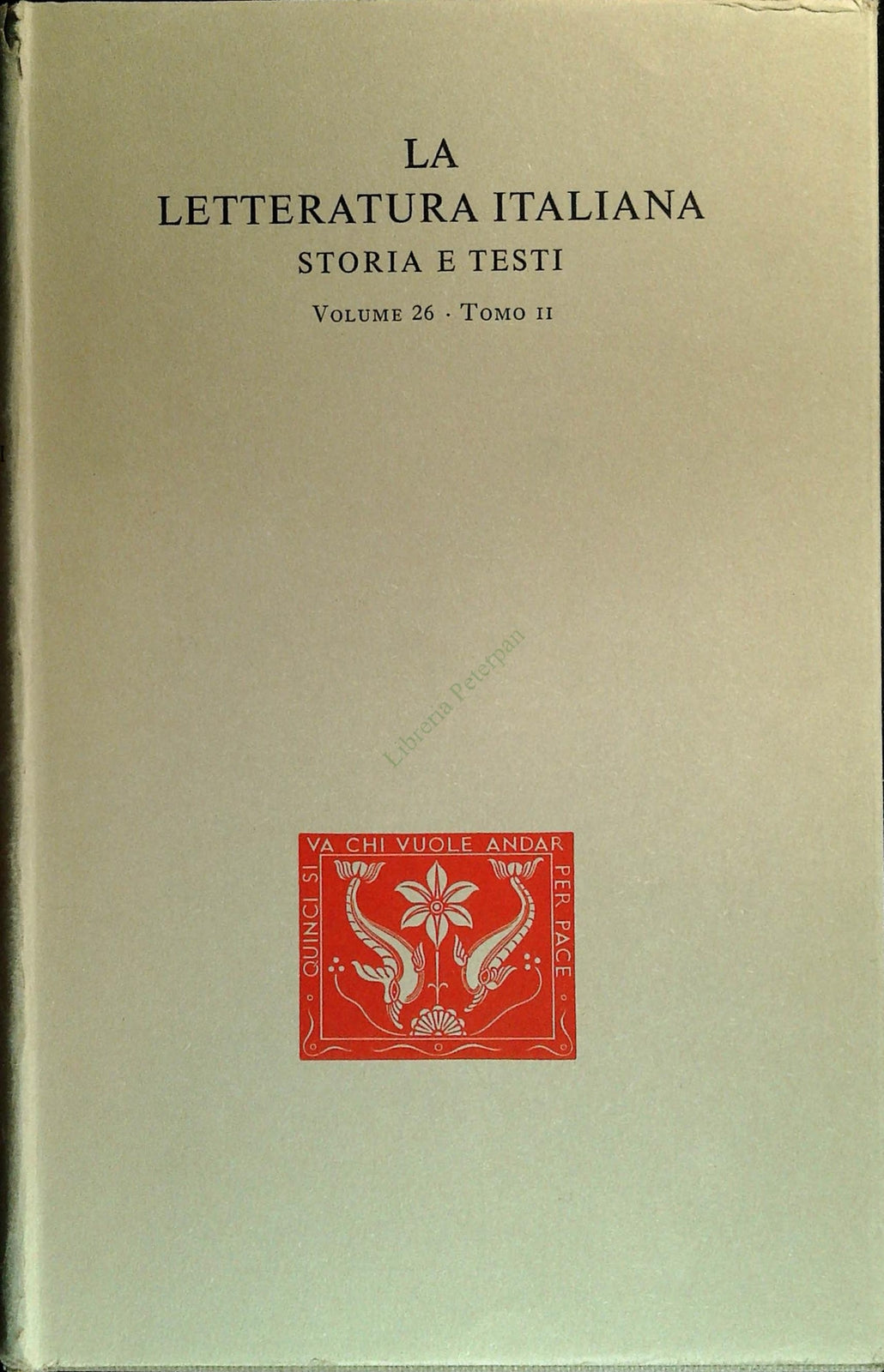 FOLENGO ARETINO DONI - LETTERATURA ITALIANA STORIA E TESTI - VOL. 26 TOMO II