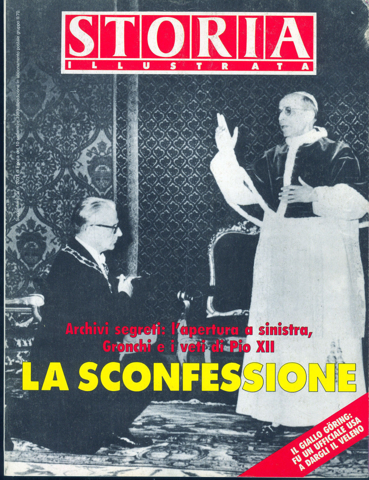STORIA ILLUSTRATA - SETTEMBRE 1989 - SUPPLEMENTO EPOCA N2031