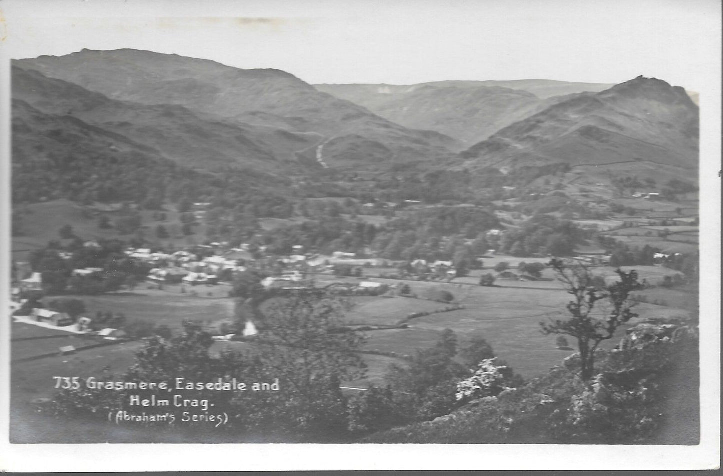GRASMERE - EASEDALE AND HELM CRAG - V1921/T1921