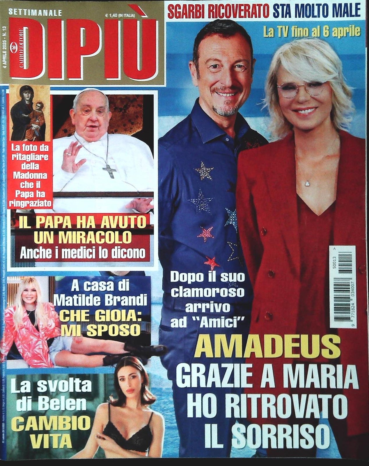 DI PIU' 4 APRILE 2025 - AMADEUS-MATILDE BRANDI-BELEN-SGARBI