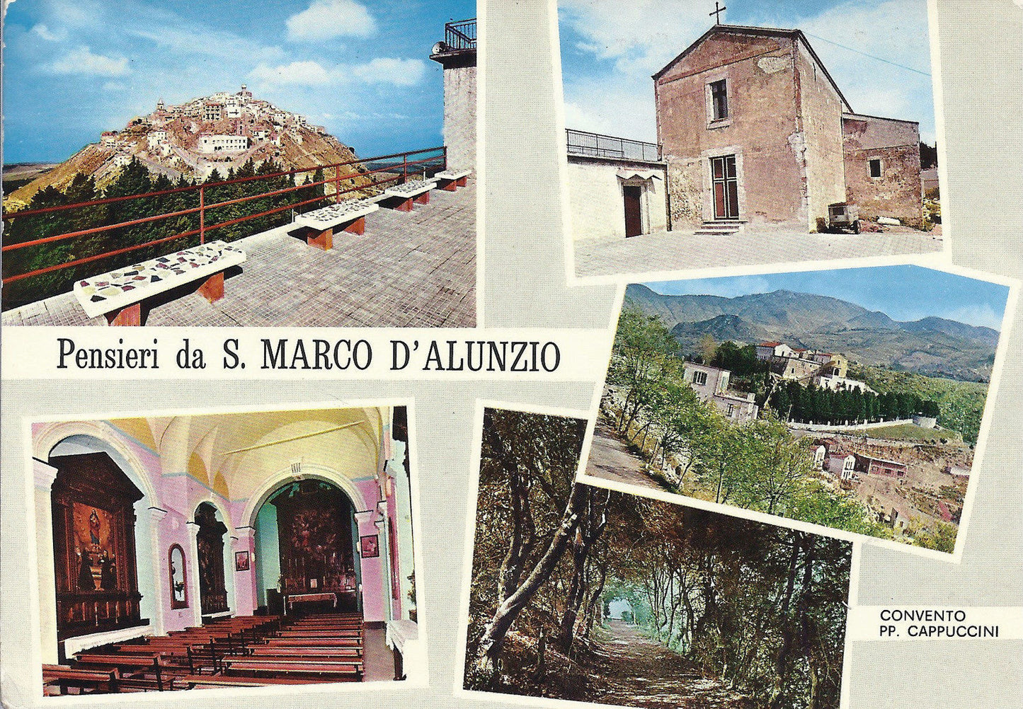 S. MARCO D'ALUNZIO - 5 VEDUTE - V anni '70 - FG