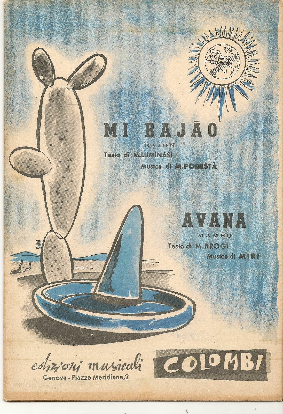 MI BAJAO. bajon - AVANA. mambo - SPARTITO - SHEET MUSIC