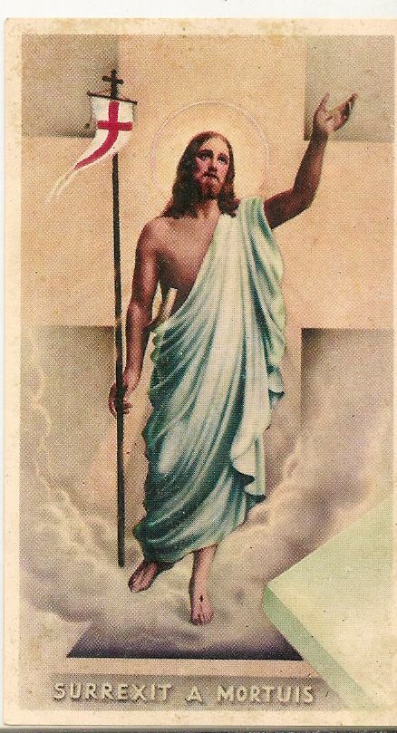 GESU' SURREXIT A MORTUIS - HOLY CARD