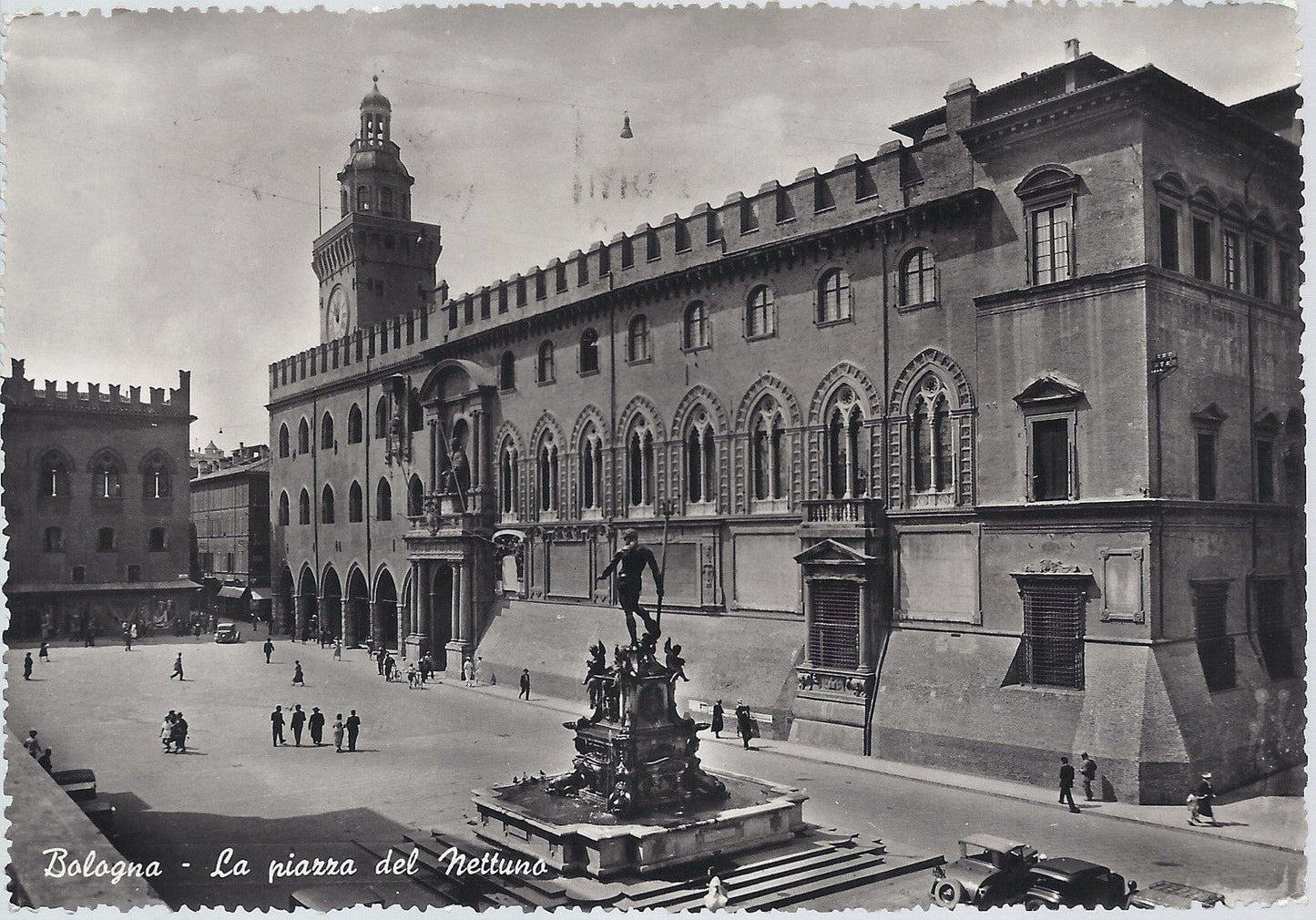 BOLOGNA - LA PIAZZA DEL NETTUNO - V 1954 - FG