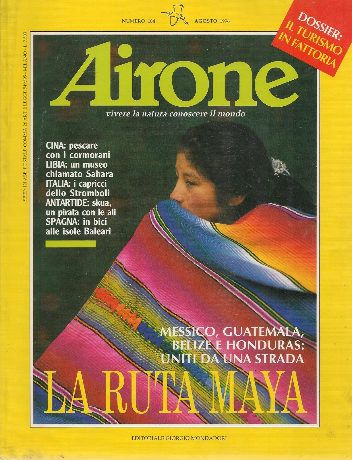 AIRONE N 184 - AGOSTO 1996- LA RUTA MAYA