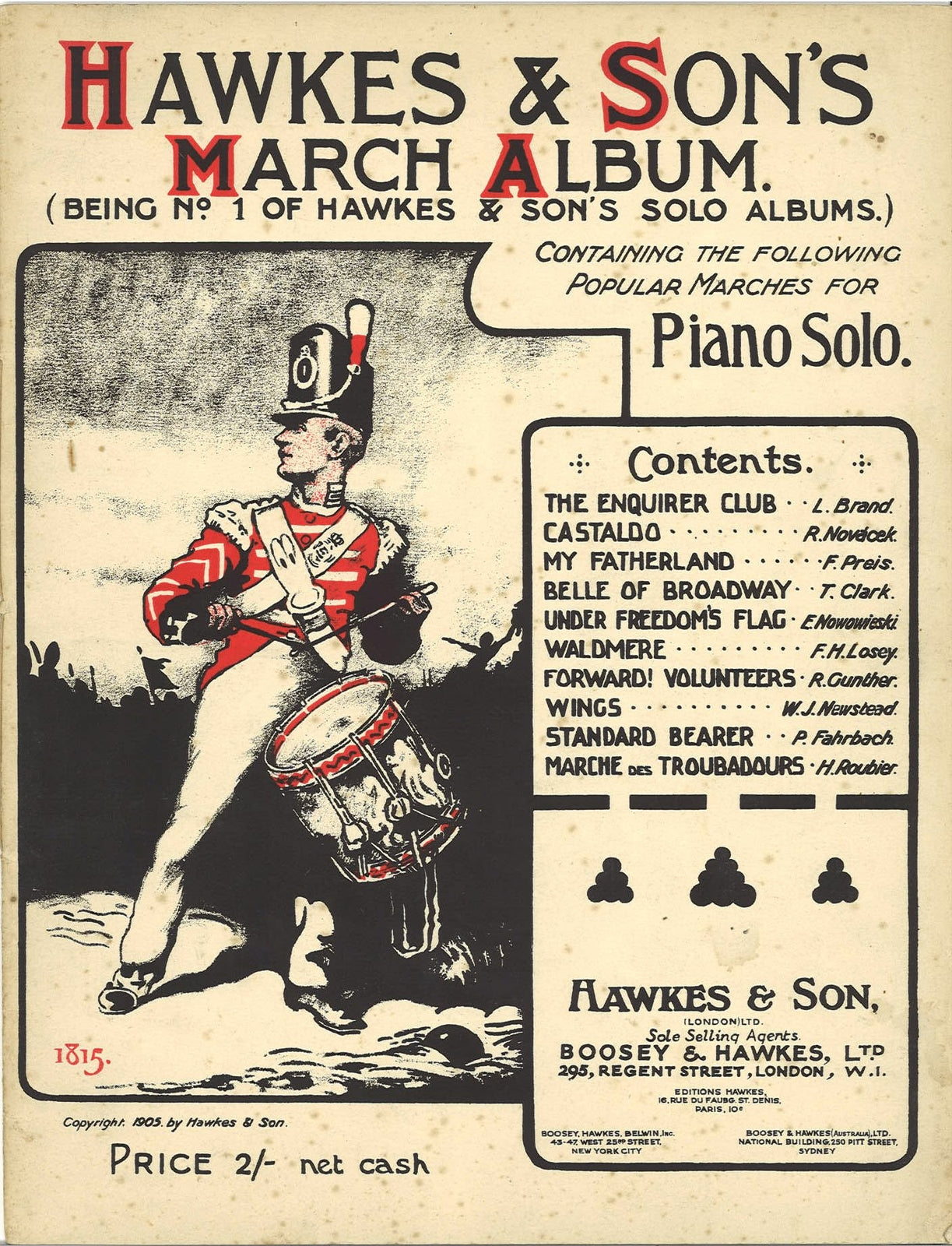 MARCH ALBUM - SPARTITO-SHEET MUSIC