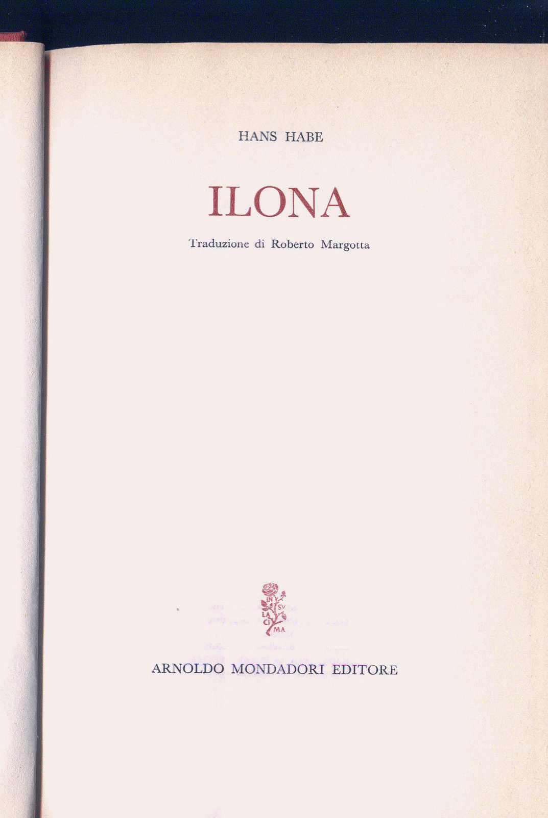 ILONA - HANS HABE